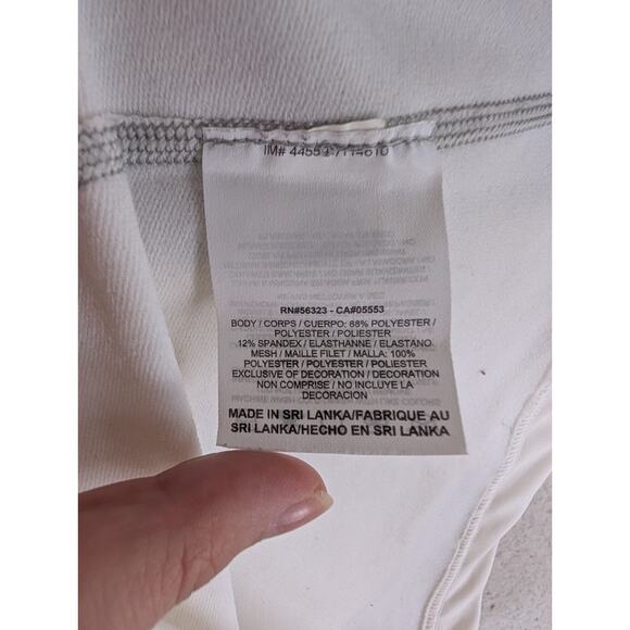 Nike Pro Combat Shirt Mens Medium White Hyperwarm Dri Fit Fitted 479925-100 - Picture 16 of 16